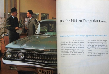 "New Car Buyer's Guide" Ford Mercury Yearbook 1960 (4845)